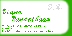 diana mandelbaum business card